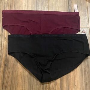 Victoria's Secret Kids Bottoms - Black and Dark Red